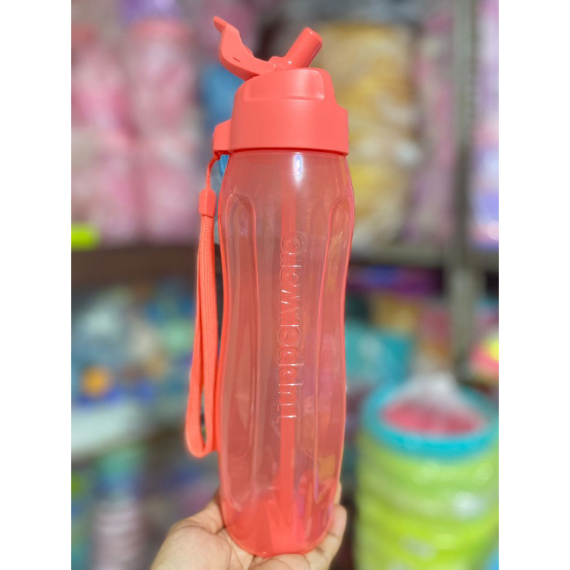 ECO bottle tupperware with straw 750ml / botol minum sedotan anti tumpah tupperware murah