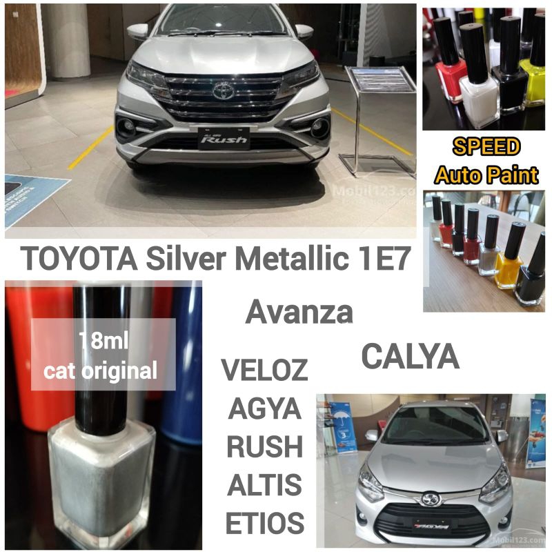 TOYOTA SILVER METALLIC 1E7 CAT OLES PENGHILANG BARET BODY CAT MOBIL TOYOTA AVANZA VELOZ AGYA RUSH AL