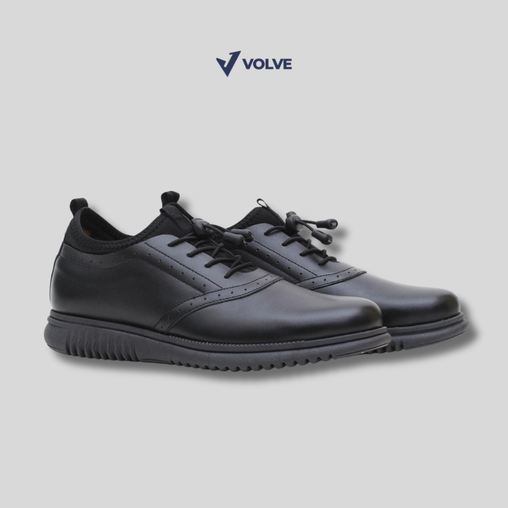 VOLVE - Sepatu Kerja Pria Orca Leather Edition Black