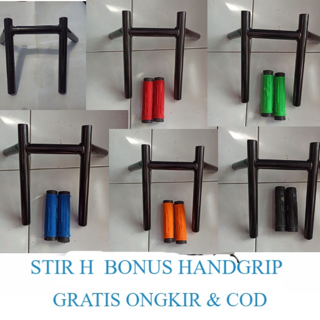 KODE P24C Gratis Ongkir  COD Stir sepeda setir sepeda  Stang H sepeda BMX  Stir H  Stang Sepeda H  S
