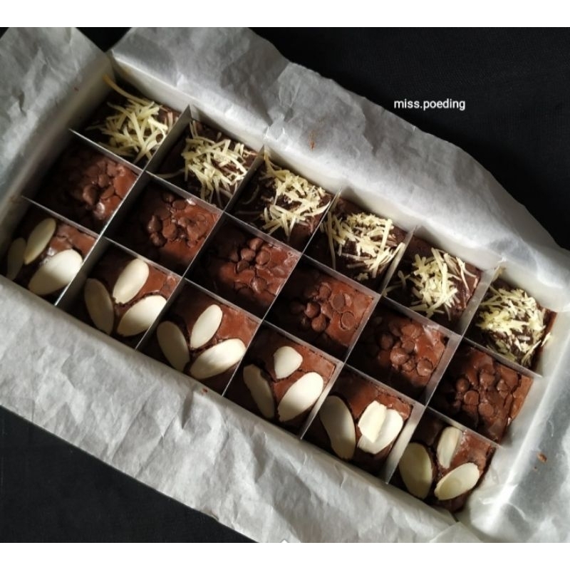 

fudgy brownies panggang