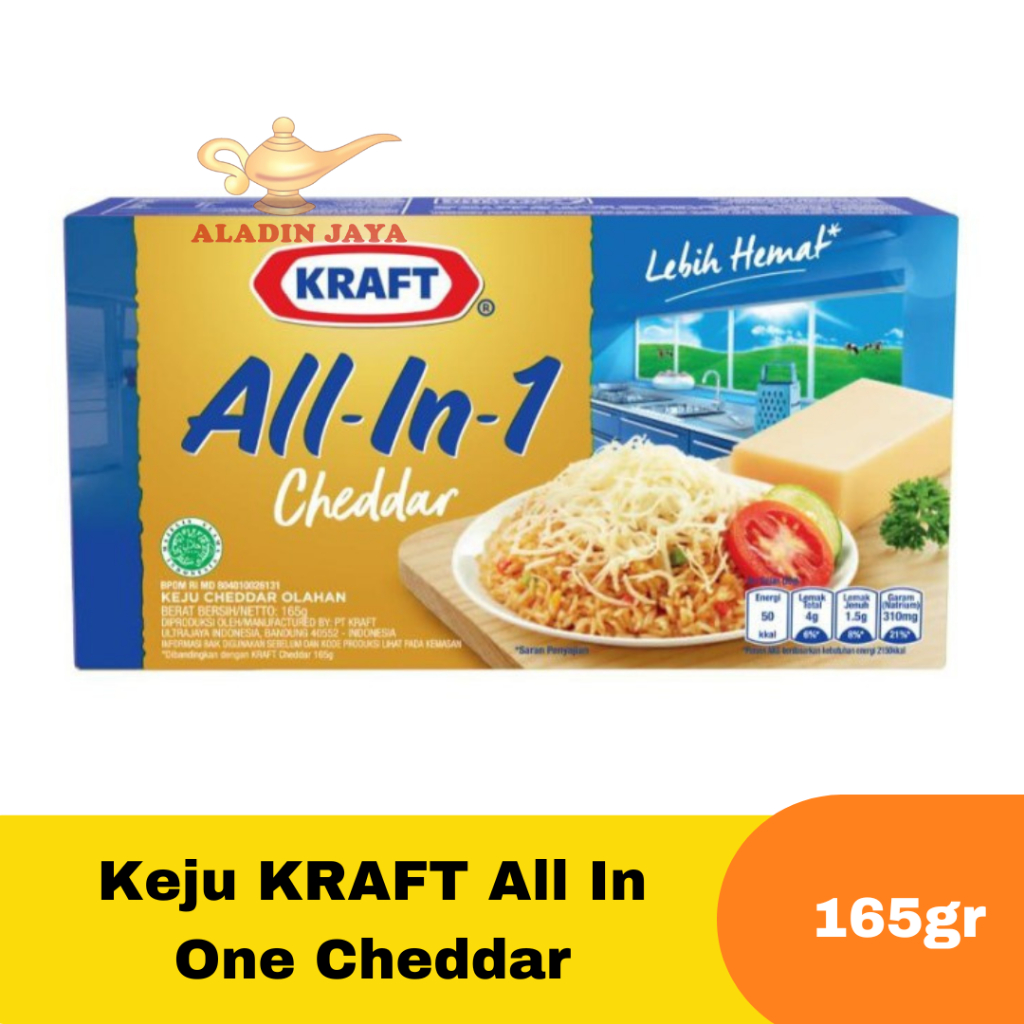 

Keju KRAFT All In One Cheddar ukuran 150gr