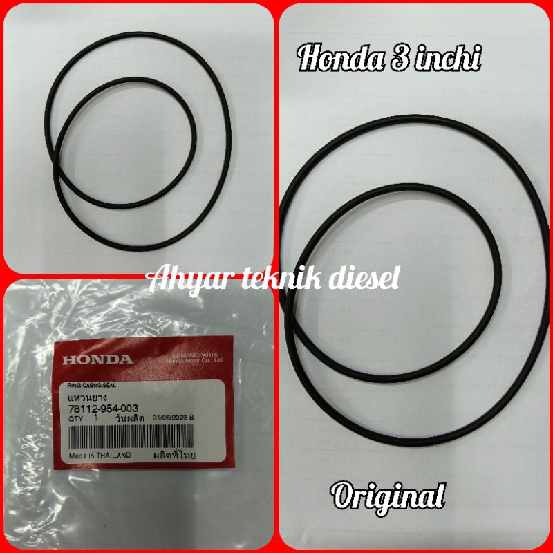 karet oring gentongan pompa ALKON Honda 3 inchi ORIGINAL