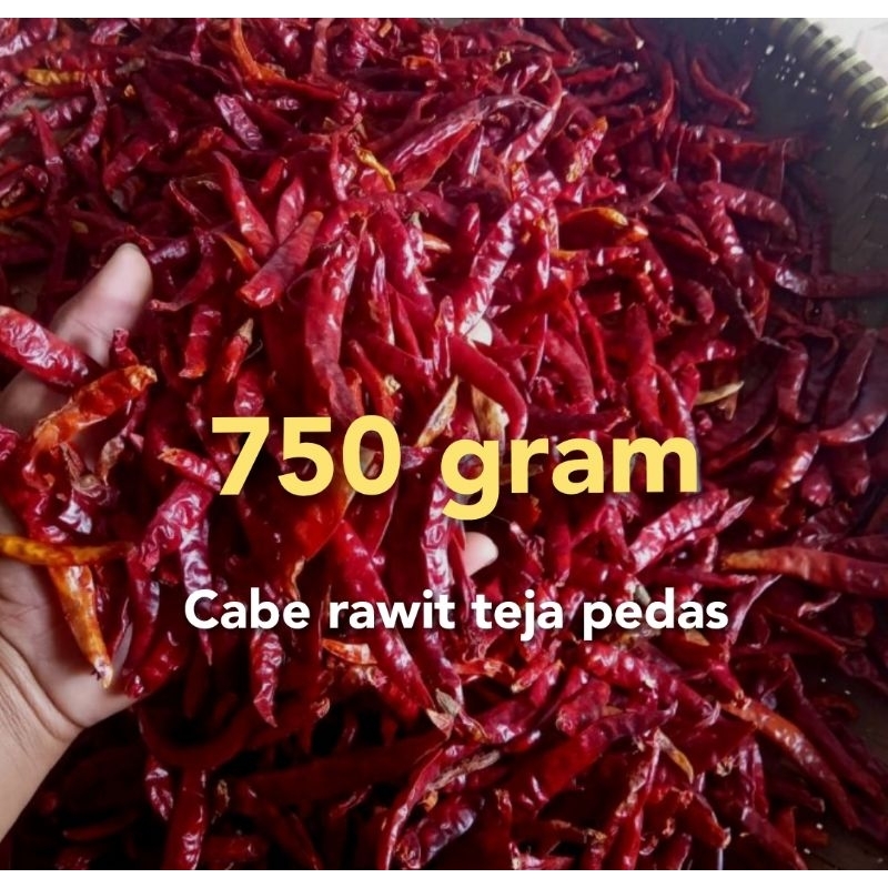 

cabe kering teja super pedas paket hemat 750grm