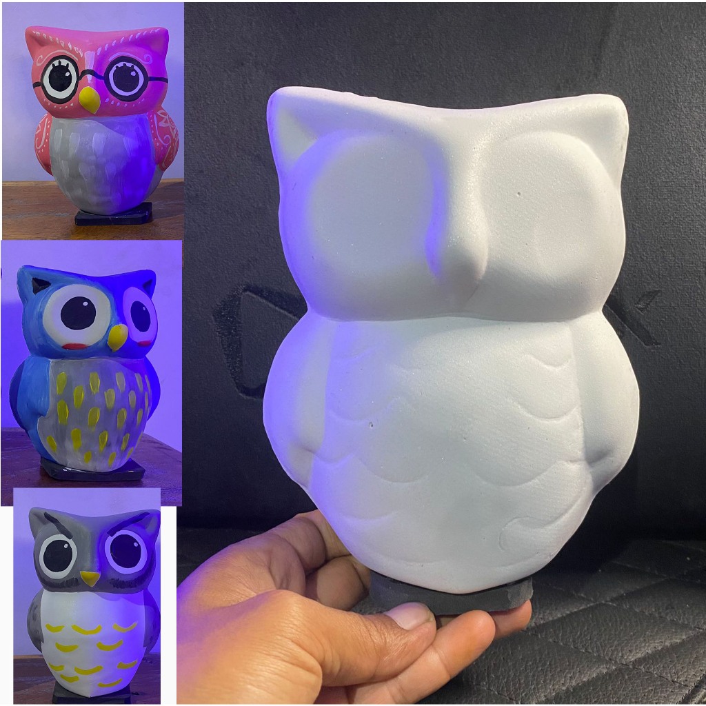 

mewarnai owl spon eva/busa hati