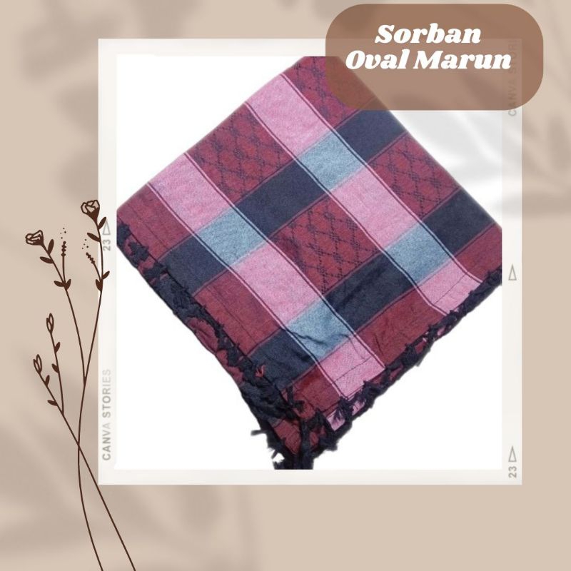 Sorban Haji/ Sorban Warna/ Sorban Murah / Sorban Oval/ Sorban Pria Murah