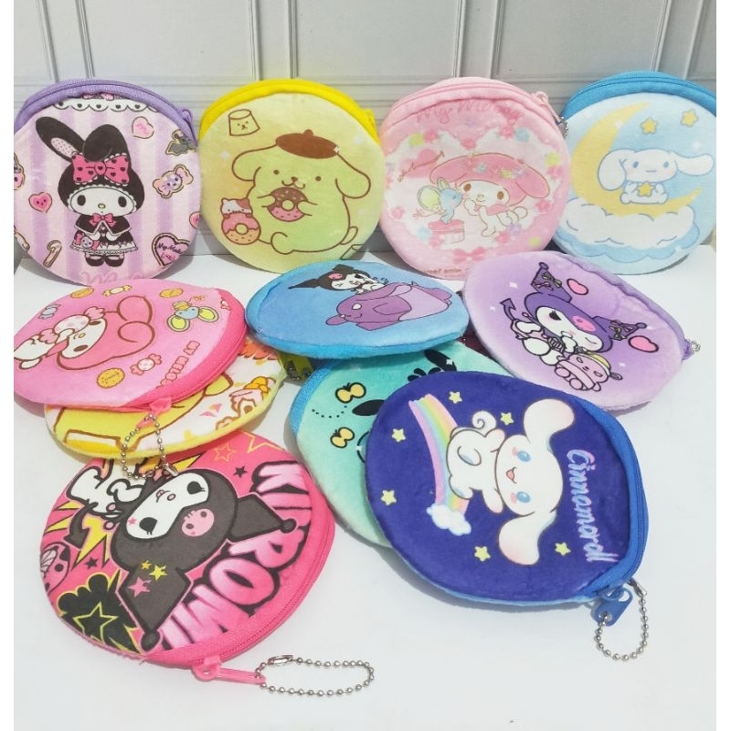 Dompet Koin Sanrio Dompet karakter lucu Dompet Sanrio Bulu halus