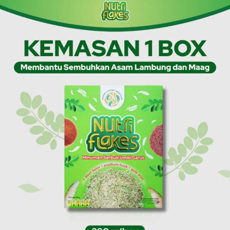 

Untuk Anda Paket Nutriflakes 28 Gram Nutriflakes Sereal Umbi Garut Asli Atasi Masalah Asam Lambung