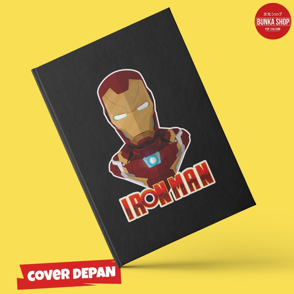 

Pocket Note Marvel Iron Man Black Hardcover A6 Buku Tulis catatan Notes Agenda Planner Jurnal