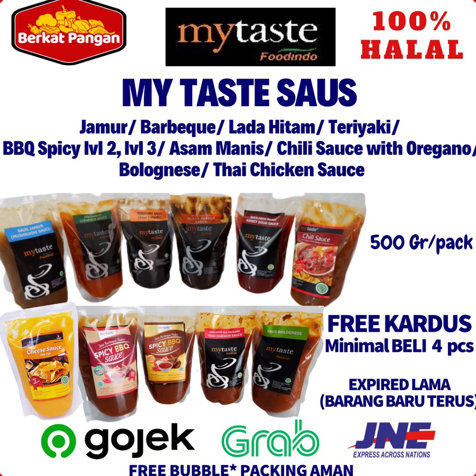 

Suplier1 MyTaste Saus Jamur Barbeque Lada Hitam Teriyaki BBQ Spicy Asam manis Chili Saus My taste