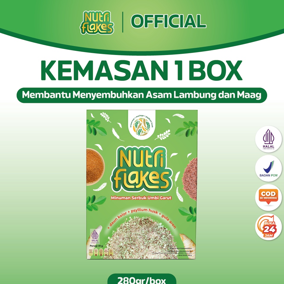 

Diskon sekarang Nutriflakes Sereal Umbi Garut Solusi Asam Lambung 1 Box