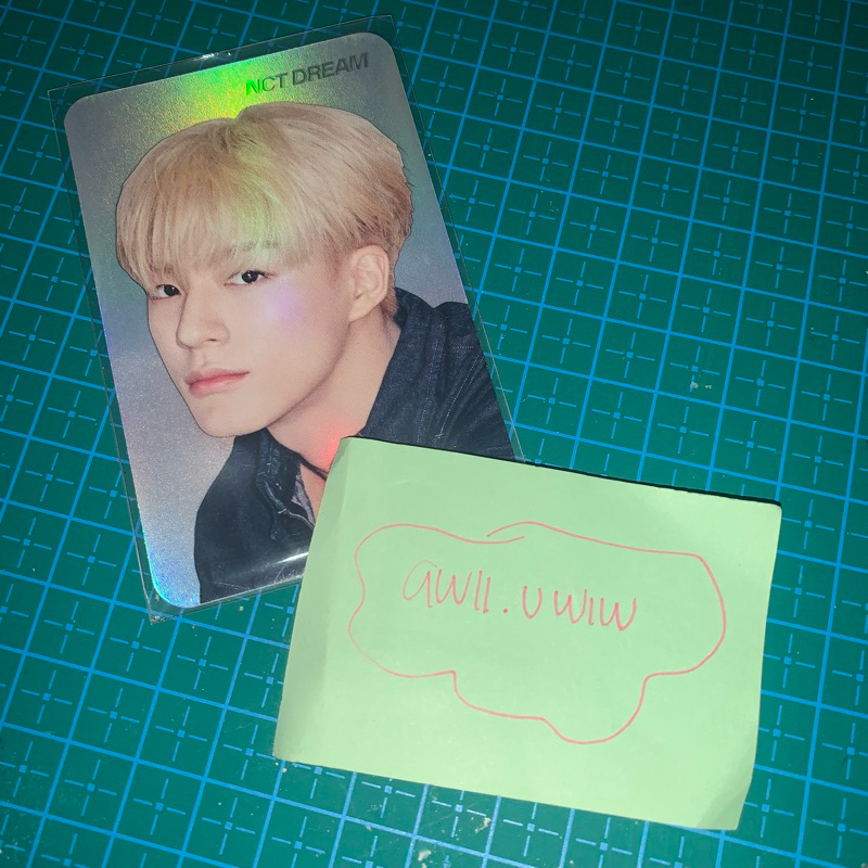 photocard jeno nct we boom blonde hair