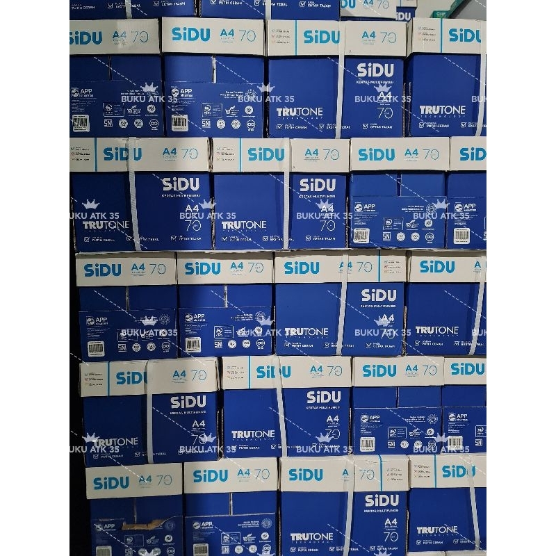 Kertas HVS Foto Copy / Print TERMURAH A4 70 SIDU 1 karton (2500 lembar)
