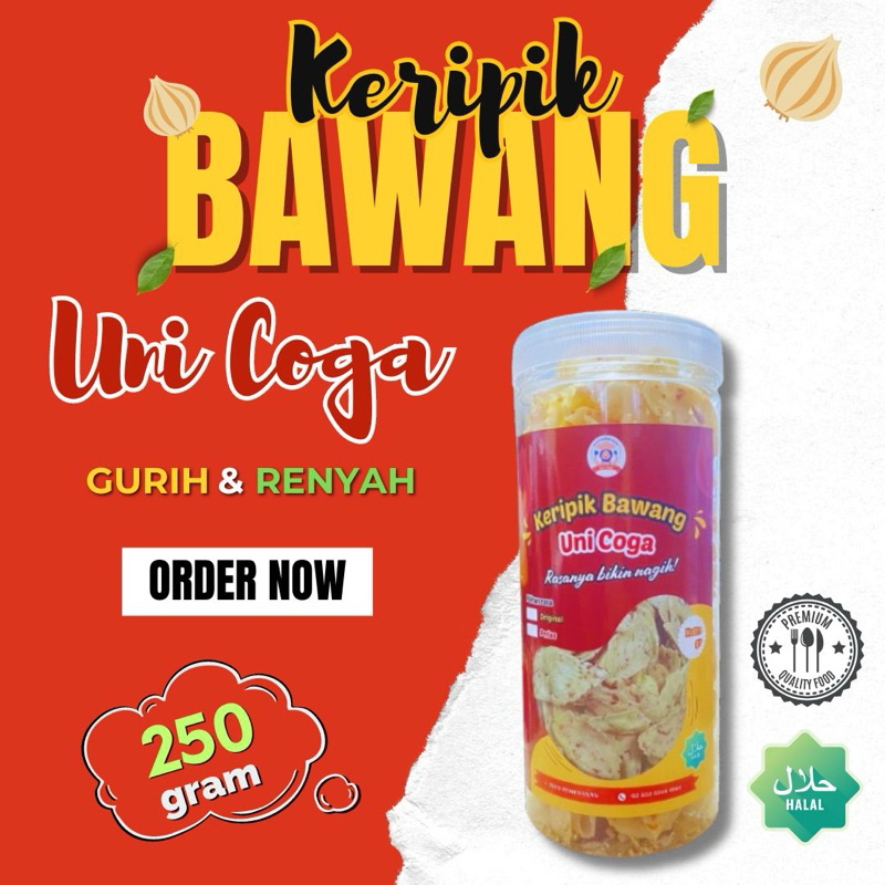 

keripik bawang uni coga rasa asin gurih