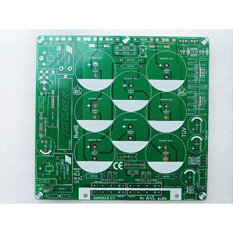 PCB psu class H 8 elko singgle CT