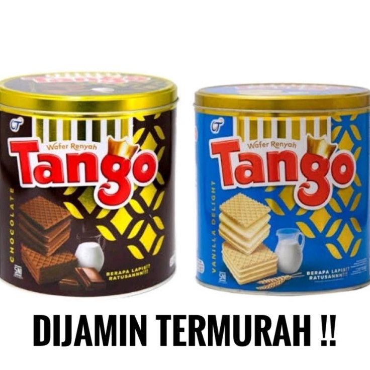 

Lebih hemat Tango Wafer Coklat Vanilla 27gr Tin Can Kaleng