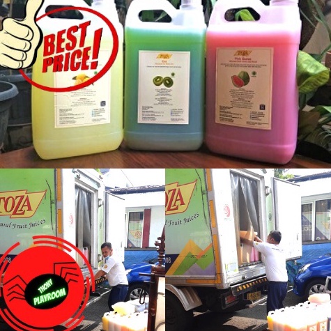 

Sabet Promo Jus TOZA 5 Liter 5 ltr TOZA Juice All Variant Banyak Rasa