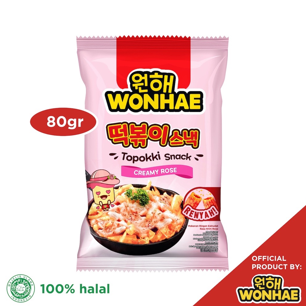 

Cepat laku Wonhae Topokki Snack Creamy Rose 8 gr by Mujigae Official Store Makanan Snack Teobokki Krim Krem Rose Tteokbokki Cemilan Makanan Instan Korea Halal