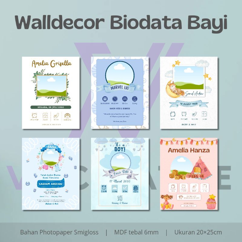 BIODATA BAYI WALLDECOR MDF