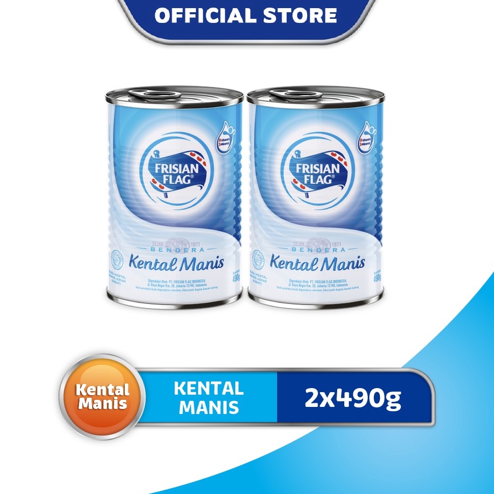 

Dijual kakak Frisian Flag Susu Kental Manis 2 x 49 gr