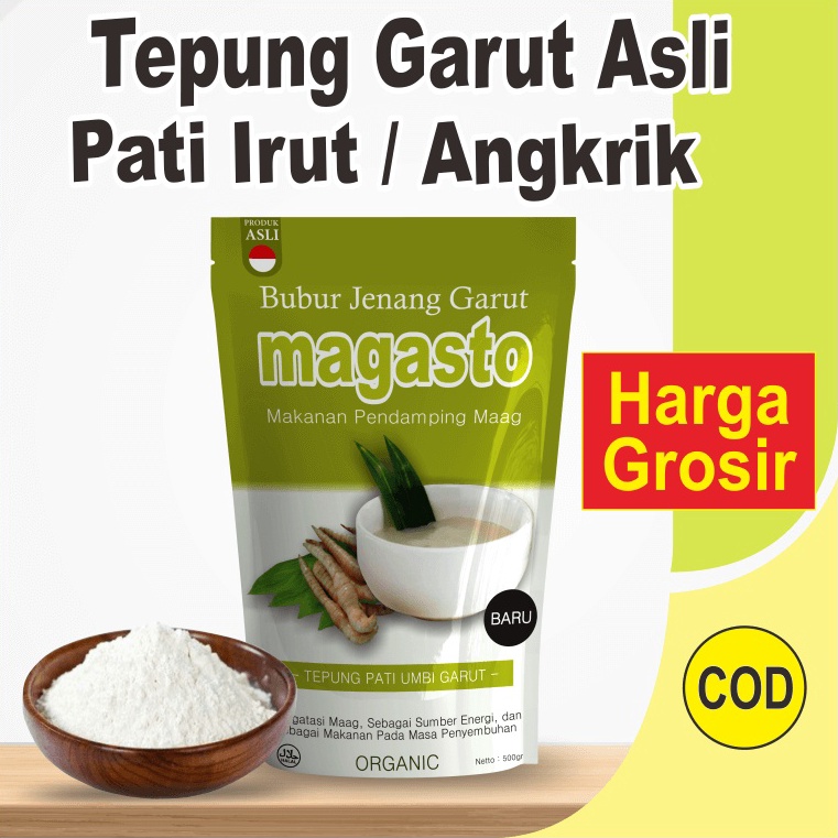 

Promo besar Tepung Garut Obat Asam Lambung Tepung Angkrik Pati Garut Pti Irut Asli Kemasan Pack 25 gram halus