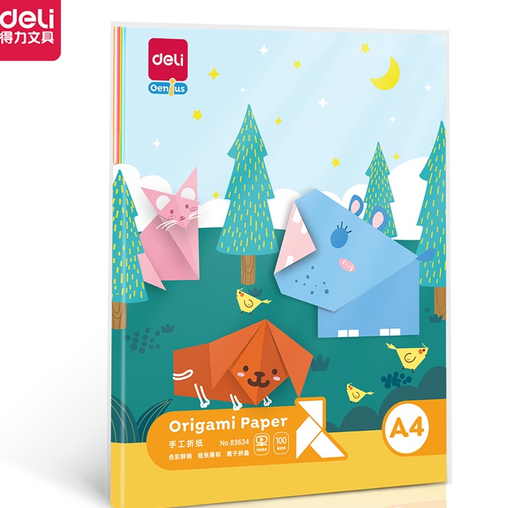 

New Arrival Kertas Lipat Origami Deli A4 1 lembar