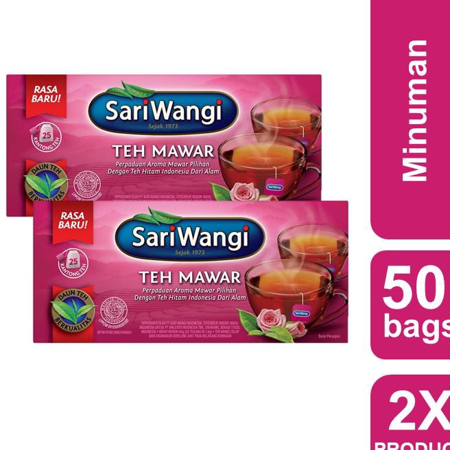 

Terbaru 33 Sariwangi Teh Mawar Celup Isi 25 Twinpack