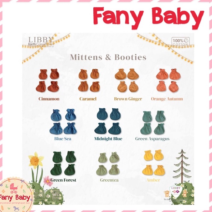 Grosir Diskon  Libby Earth Colors Series Mitten  Booties