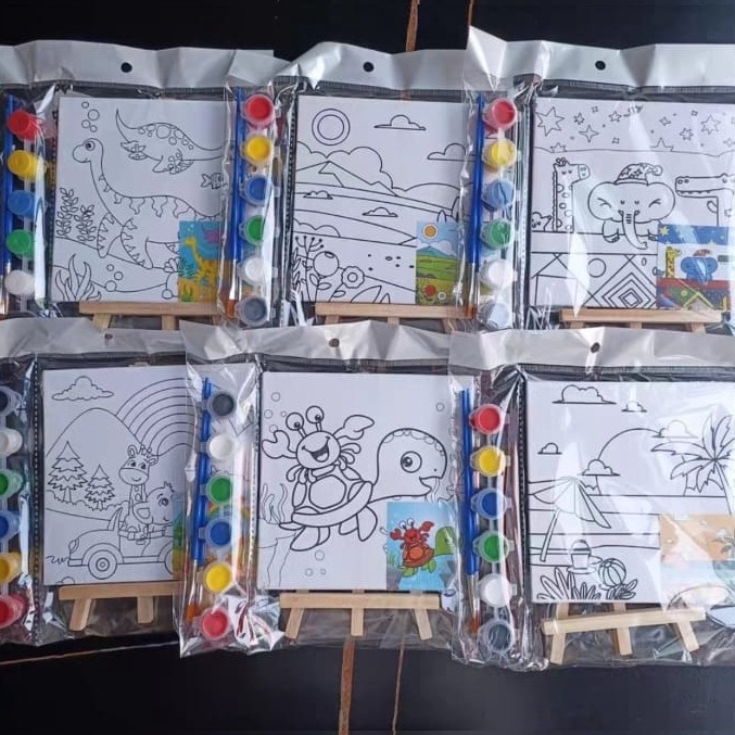 

Top Discount BS Lukisan Kanvas Mini 15x15 Painting Mini Canvas Children Canvas Painting