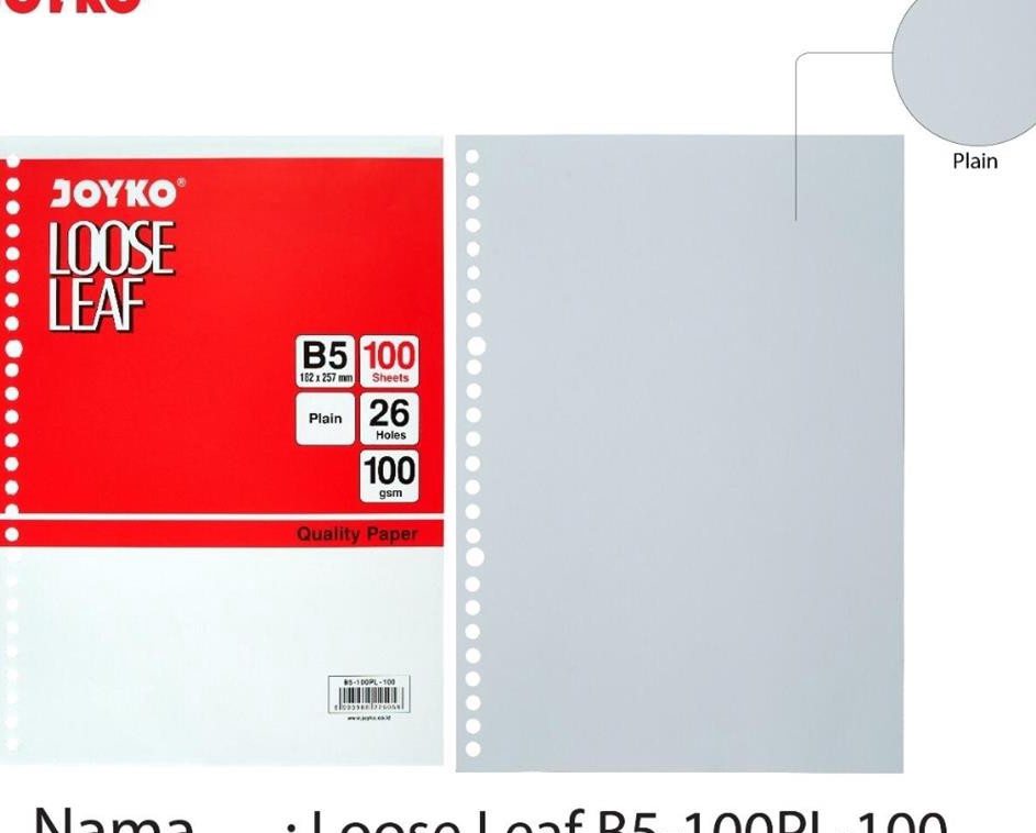 

Borong D Isi File Loose Leaf B51 POLOS Joyko