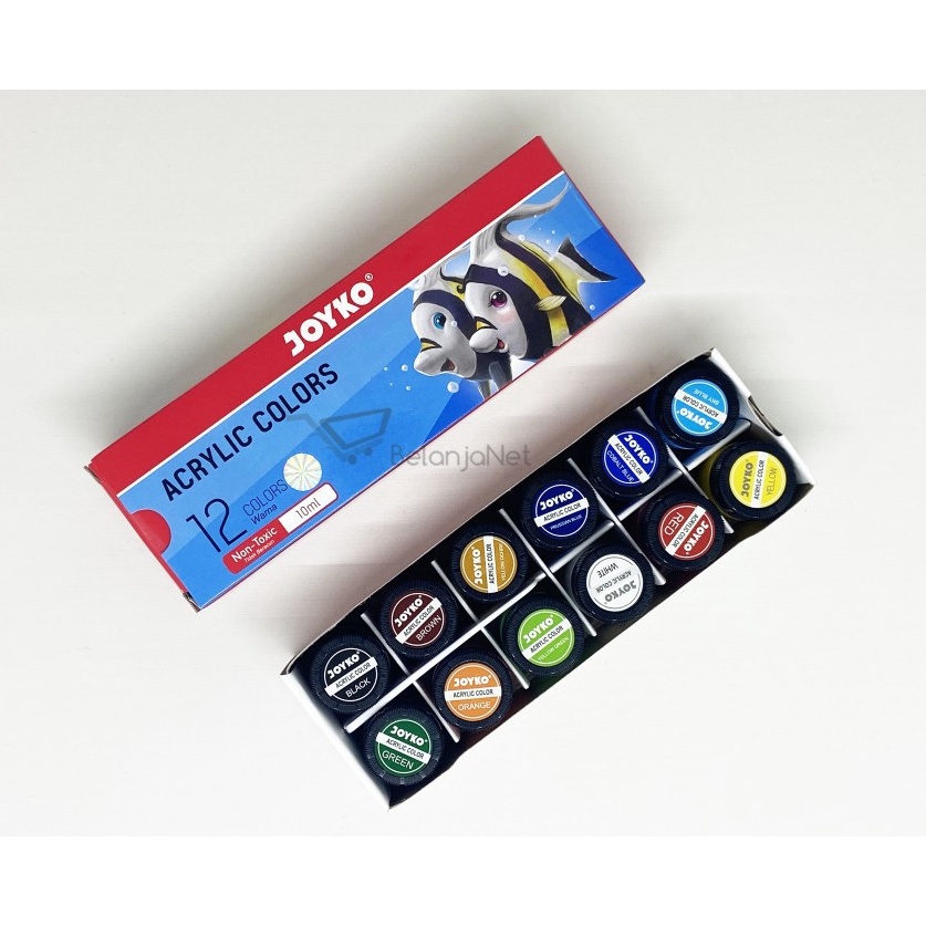 

Super Grosir Cat Akrilik Acrylic Color Joyko ACC1ML 12 Warna
