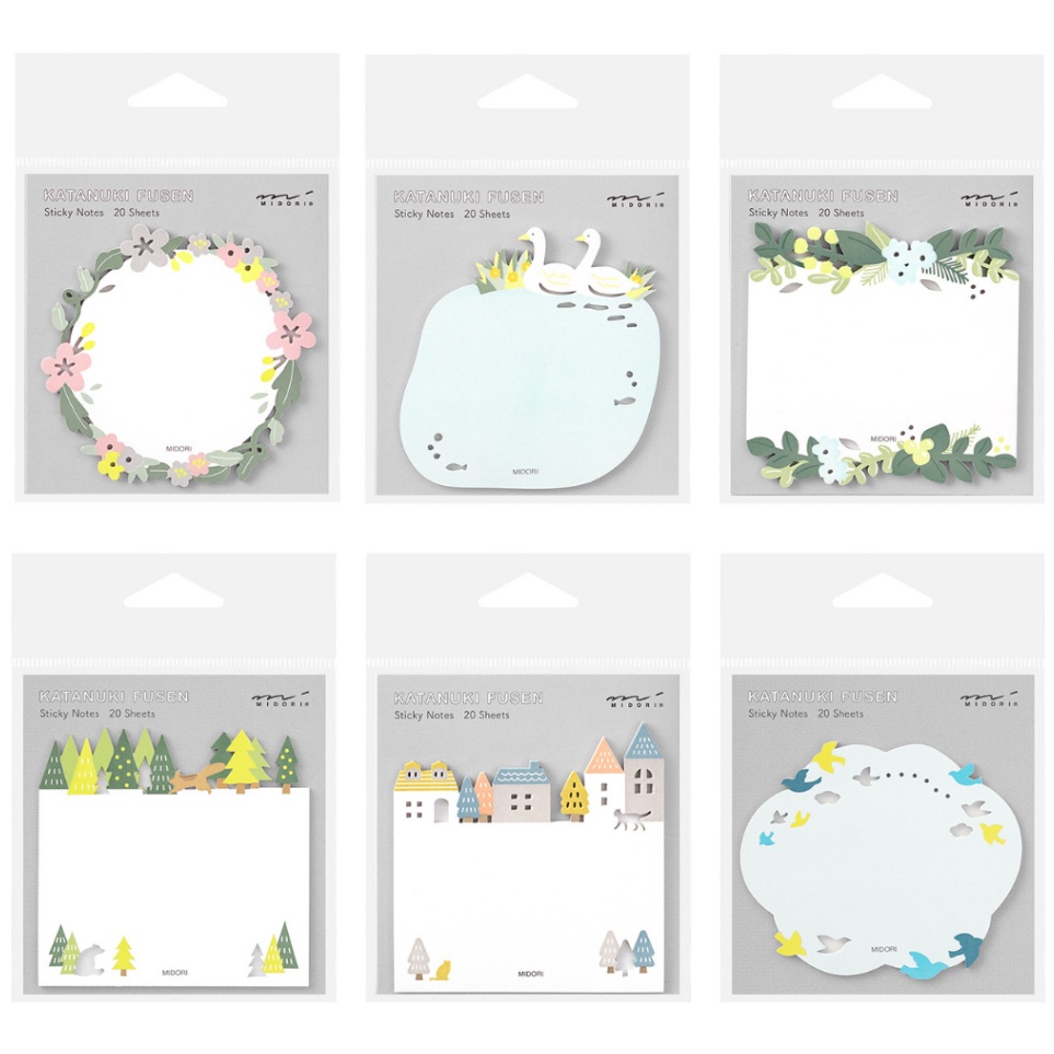 

Murah Untung Midori Sticky Note Katanuki Fusen Die Cut Memo Tempel Label Kertas Stick Notes
