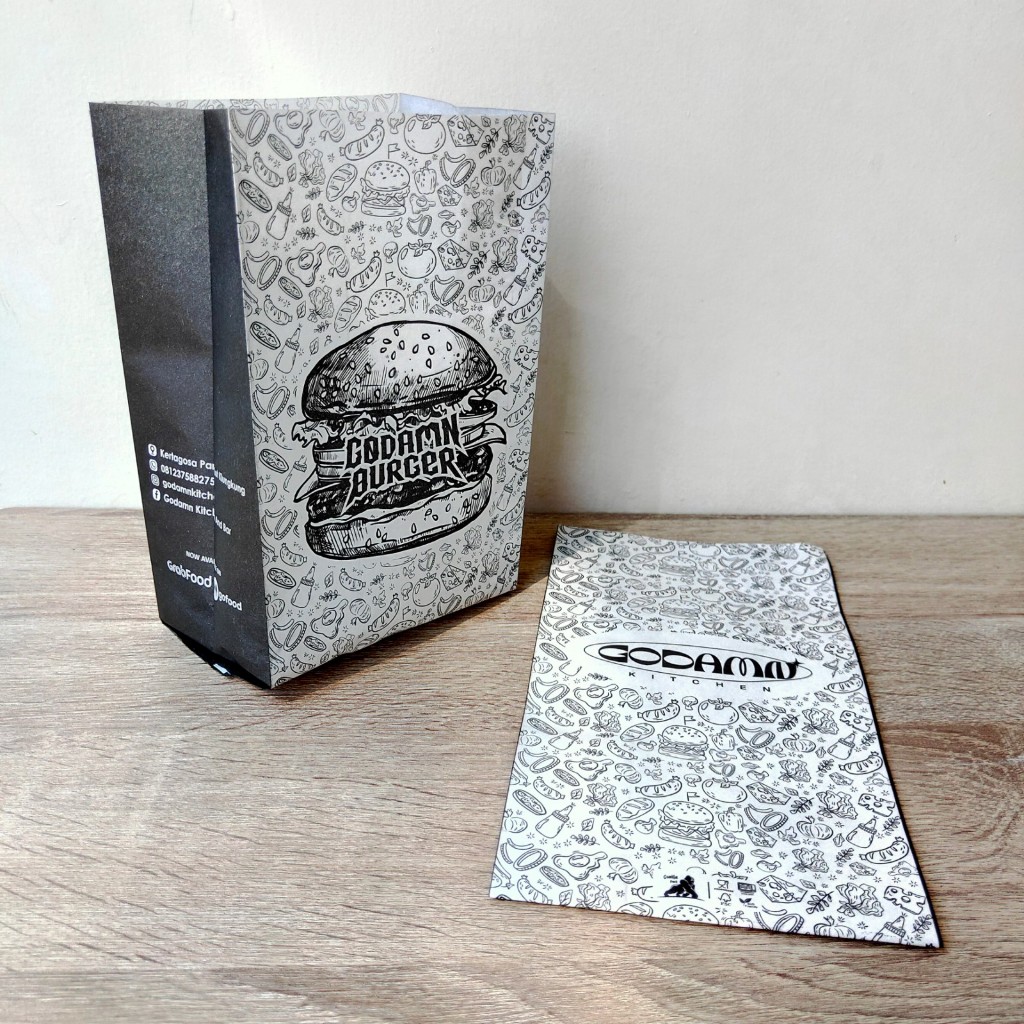 

Custom Paper Bag 16 x 7 x 22 Foodgrade - Paperbag / Kantong Kertas / Kemasan / Packaging