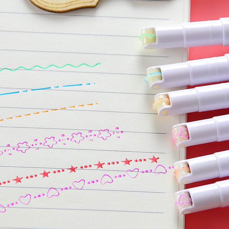 

Diskon Terupdate 6 pcs Color Liner Pensil Pen Pena Garis Rol Warna Bermotif GMALLST115