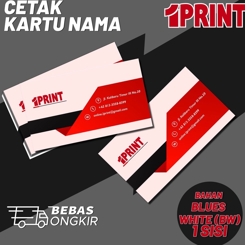 

Super Model Cetak Kartu Nama Print Name Card MURAH 1 SISI 2 SISI