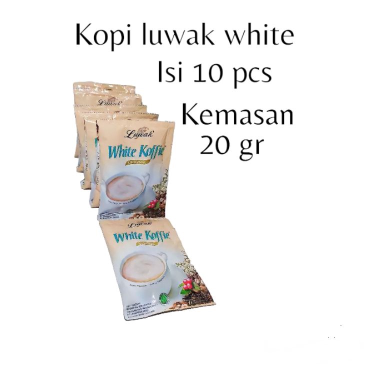 

Masih fresh Kopi Luwak White original 1 sachet x 2 gram coffee white coffee