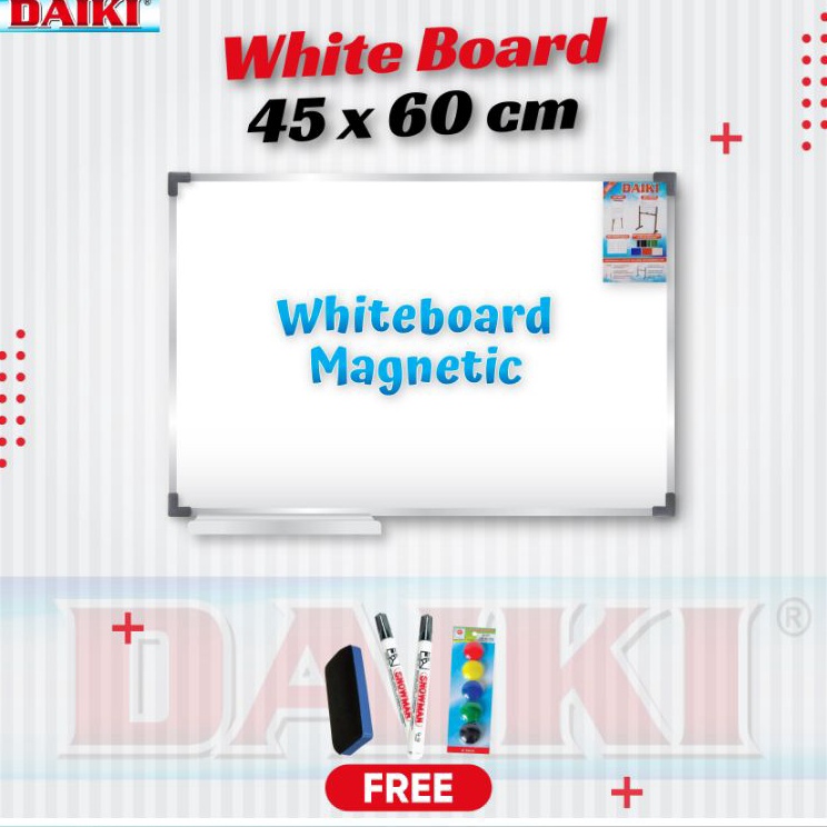

Grosir Terlaris Papan tulis Whiteboard DAIKI Magnetic Uk 45x6 Cm