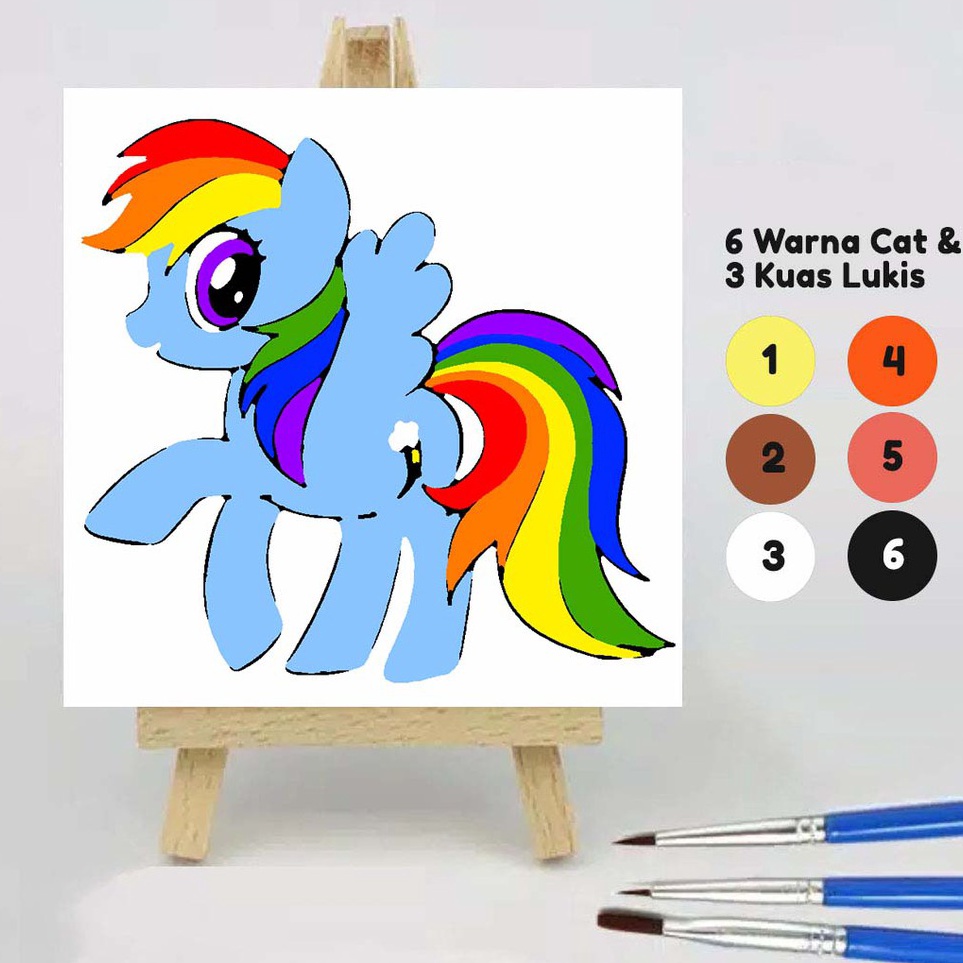 

Top Update Paint by number LITTLE PONY APPLE PIE 2x2 Wooden Painting kitSet Melukis anakPaket Mewarnai