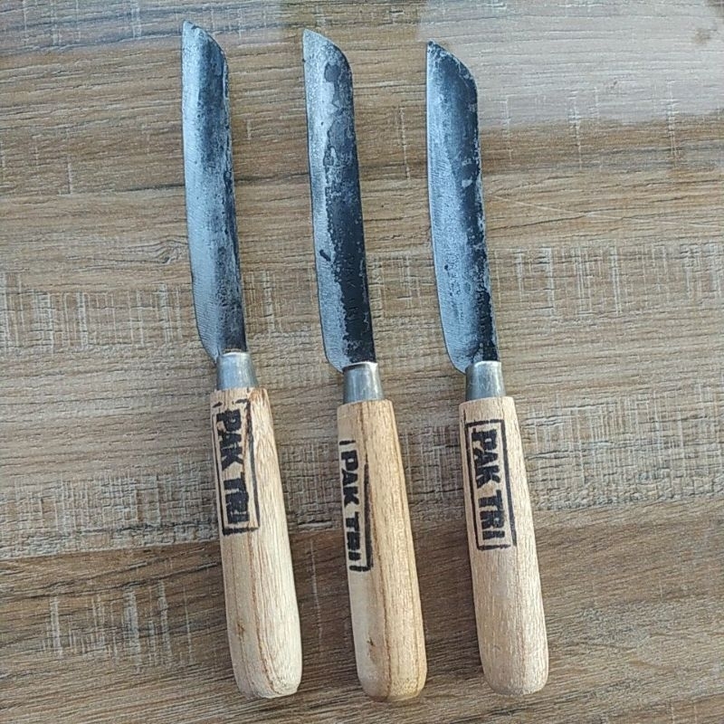 Pisau Dapur Pak Tri,Ceplokan kecil Intan,Pisau dapur murah,pisau dapur gagang kayu, Pisau dapur trad