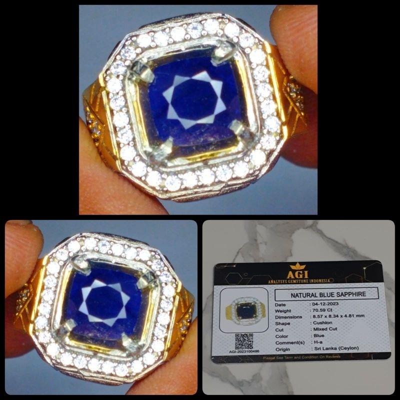 CINCIN BLUE SAPPHIRE SRILANKA + MEMO LAB