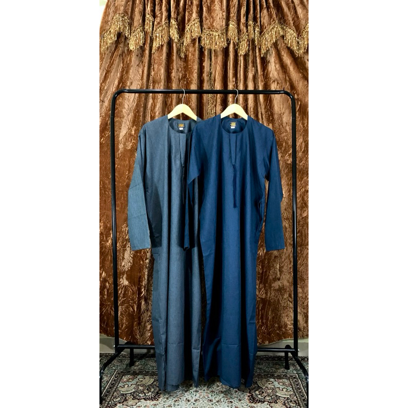 DB - Baju Muslim Jubah Gamis Sultan Motif Dubai Pria Maroko Maroco