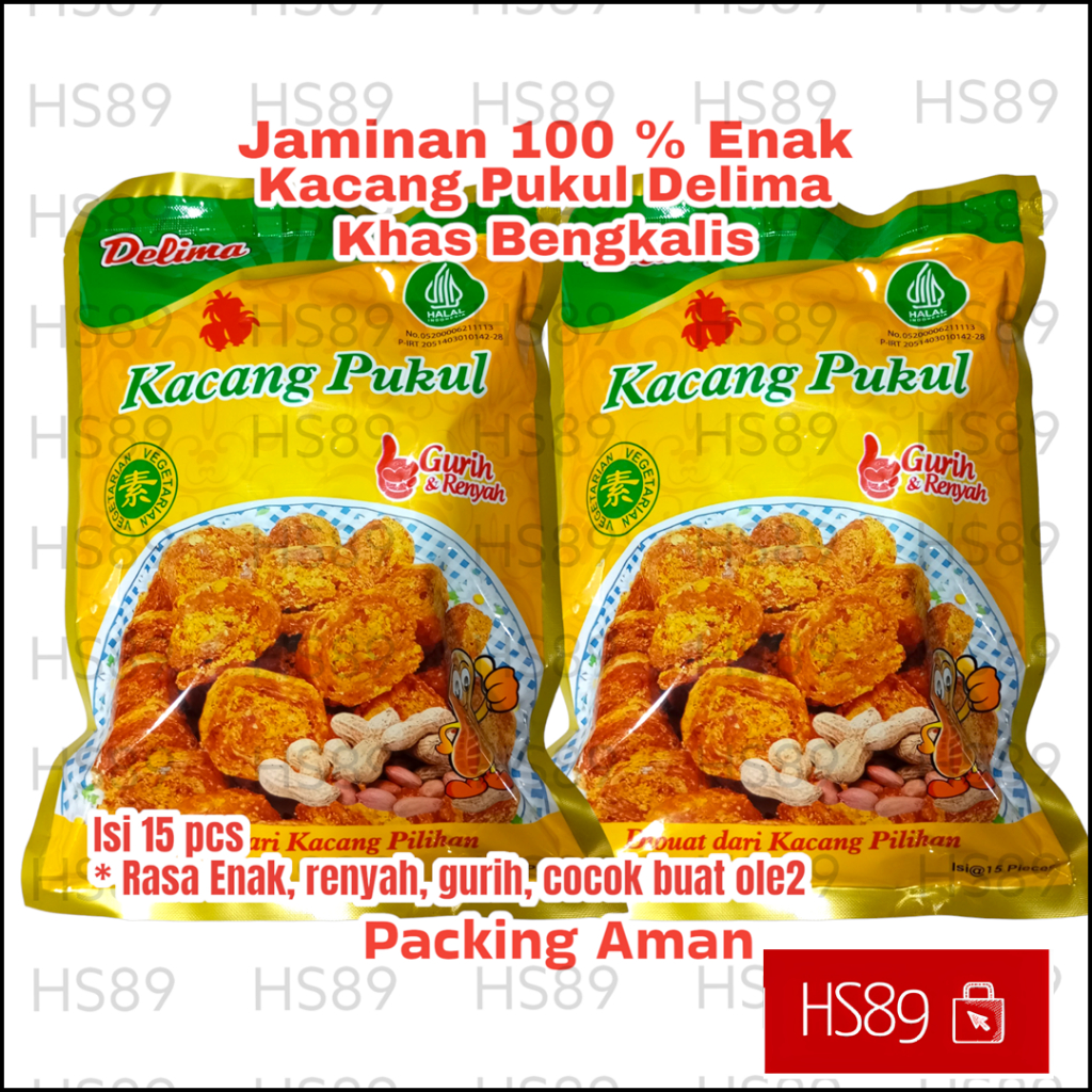 

Kacang Pukul Delima Kacang Tumbuk Vegetarian isi 18 pcs