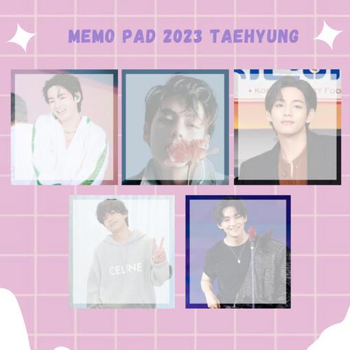 

v / taehyung memo pad 2023