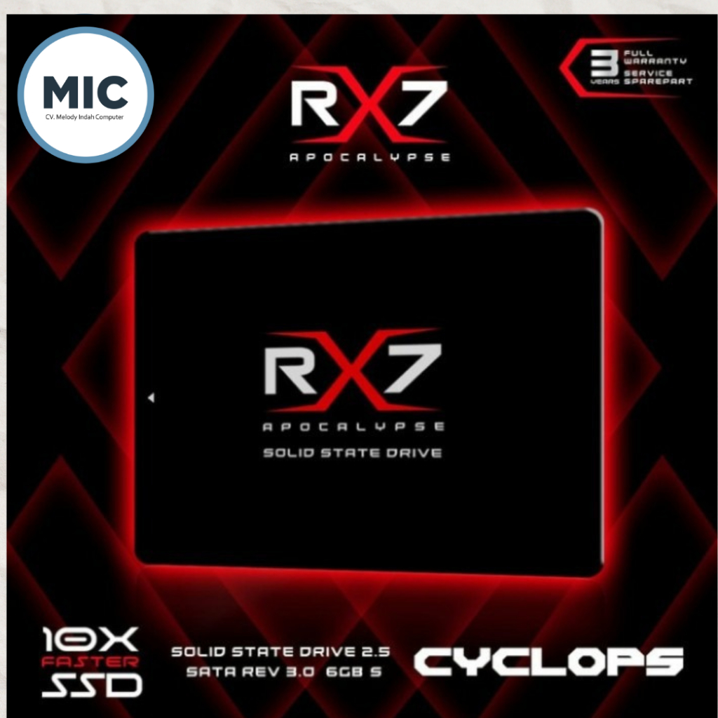 SSD RX7 128GB 256GB GARANSI RESMI 3THN