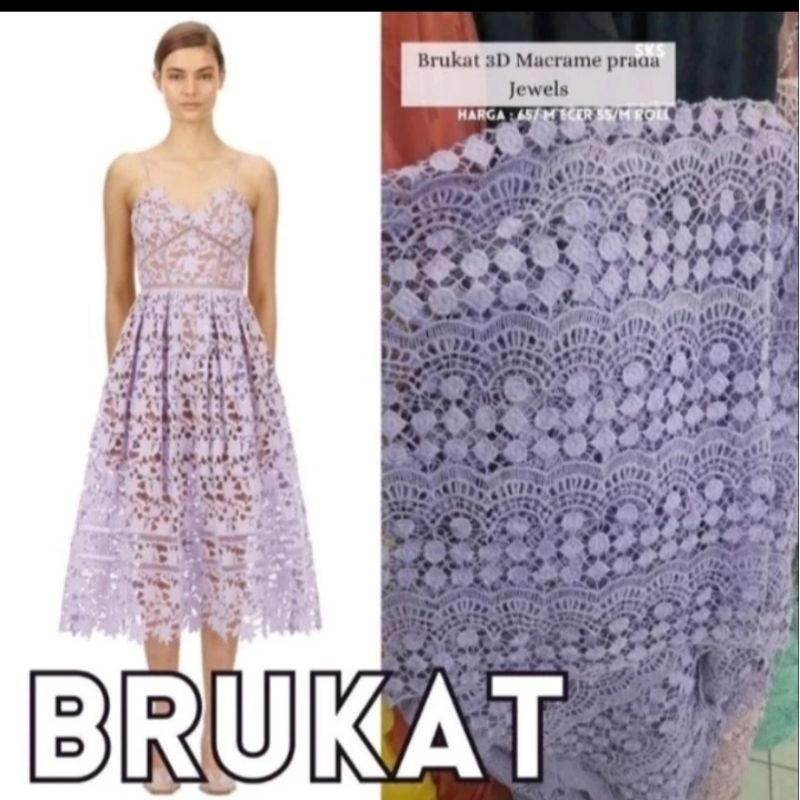 Kain Brukat Prada Katun