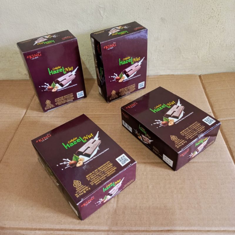 

Cokelat Hazelnut d'KING 1dus isi 4 pack 80pcs