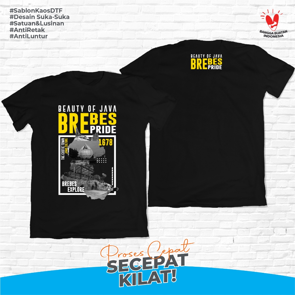 Kaos Distro Brebes Pride Culture Jawa Tshirt Khas Brebes Asli Brebes