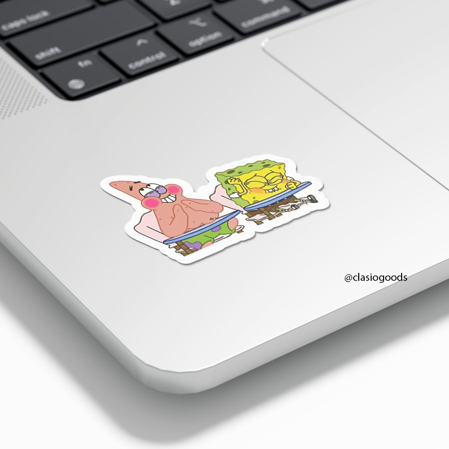 

Sticker Tempel "laughing Spongebob & Patrick