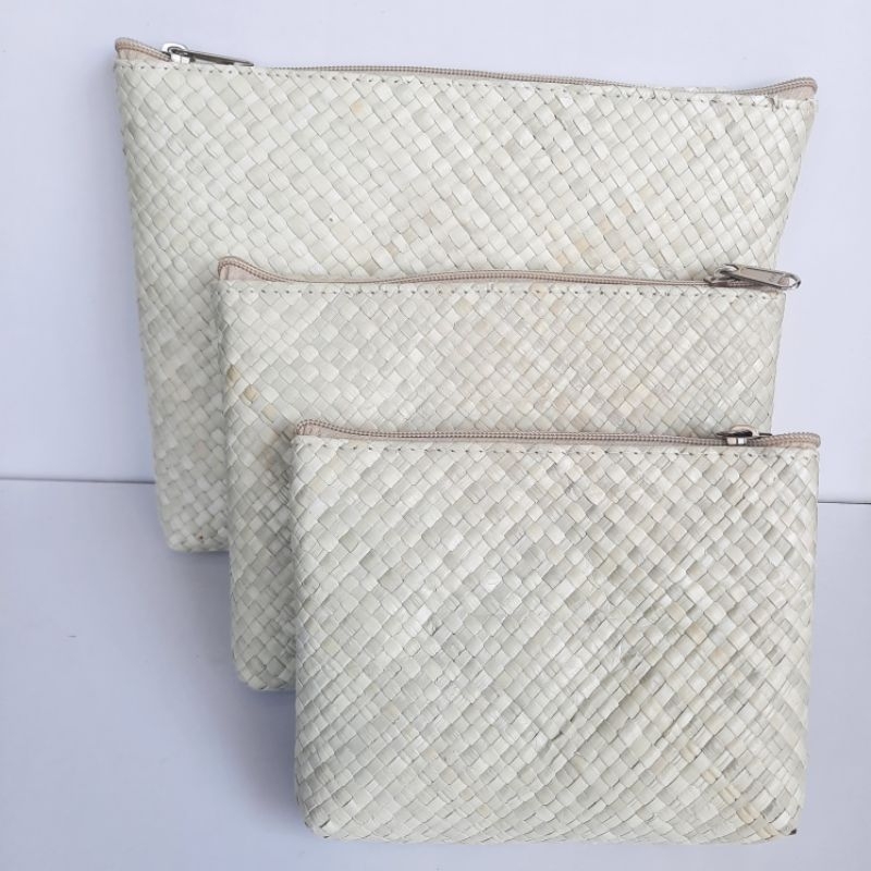 Dompet  tipis  wanita - dompet anyaman pandan