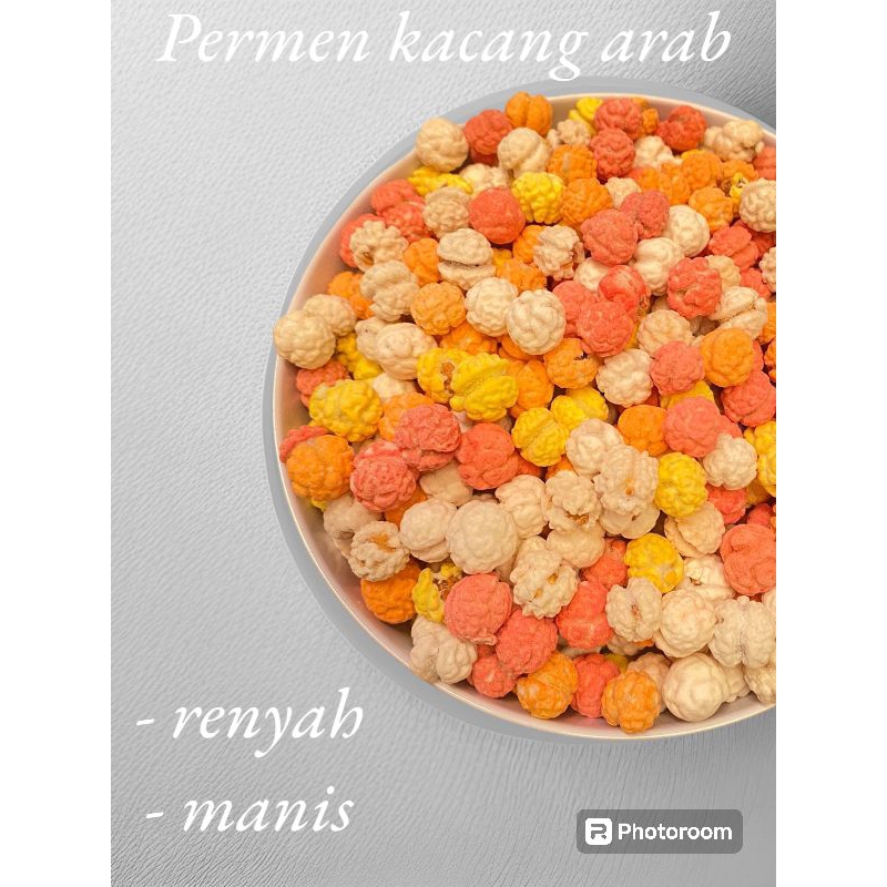 

Permen Kacang Arab Leblebi warna warni kemasan kiloan
